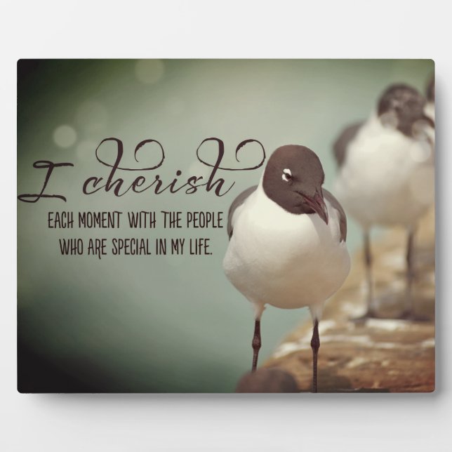 Cherish Each Moment Plaque (Front)