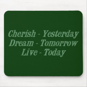 Cherish green mouse mat
