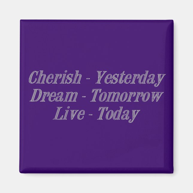 Cherish grey magnet (Front)