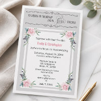 Cherish In Friendship & Love Wedding Invite