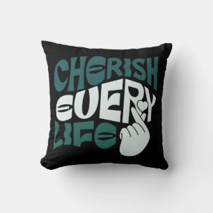 Cherish Life – Love & Kindness Art Cushion