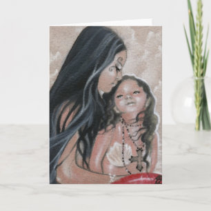 Cherish Mermaid and Child Card