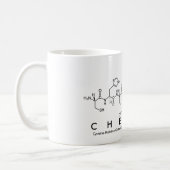 Cherish peptide name mug (Left)