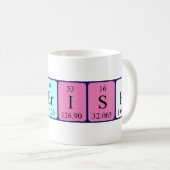 Cherish periodic table name mug (Front Right)