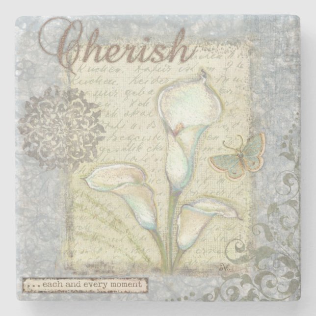 Cherish Stone Coaster (Front)
