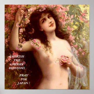 CHERISH THE CHERRY BLOSSOMS POSTER