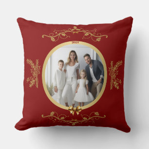 Cherish the Season Personalised Photo Christmas  Cushion
