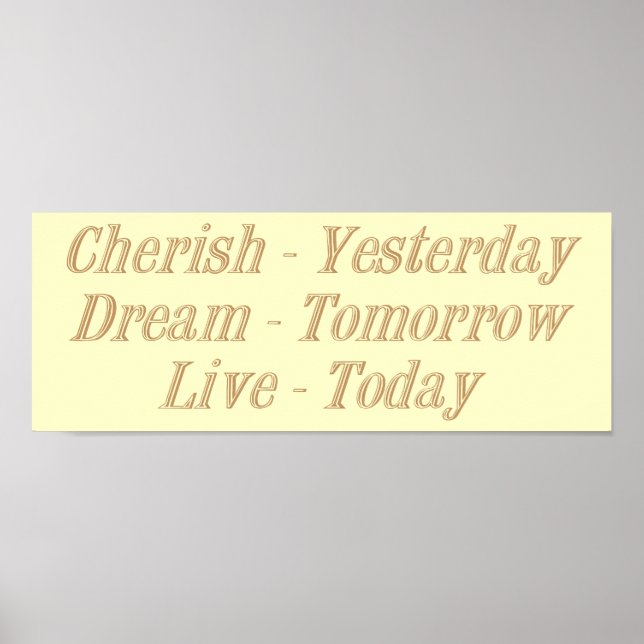 Cherish yellow poster (Front)