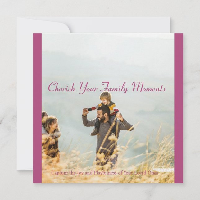 Cherish Your Family Moments with Our Christmas  Holiday Card (Front)