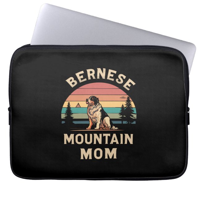 Cherish Your Love: Bernese Mountain Dog Mum Laptop Sleeve (Front)