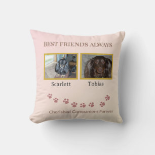 Cherished Companions Pawprint Cushion