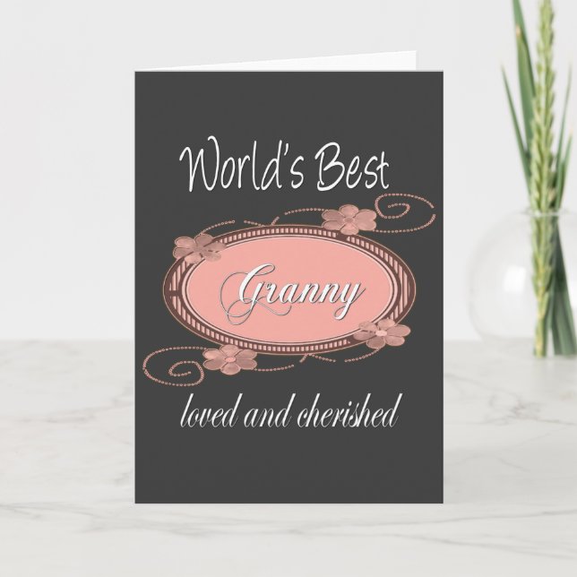 Cherished Granny Card (Front)