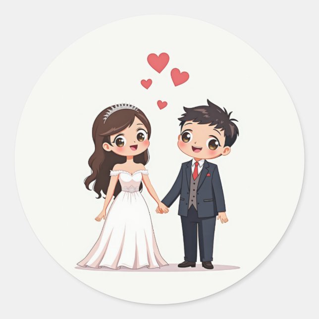 Cherished Love Couple Stickers (Front)