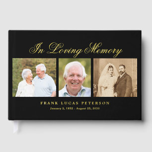 Cherished Memories Funeral Memorial Guest Book
