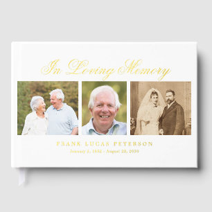 Cherished Memories Funeral Memorial Guest Book