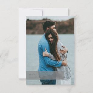 Cherished Moment Modern Engagement Announcement 