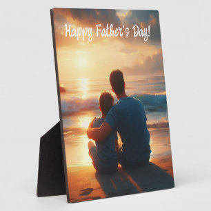 Cherished Moments – A Father's Love at Sunset Plaque