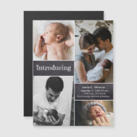 Cherished Moments - Magnetic Baby Birth Announceme