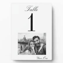 Cherished Moments Wedding Table Number Card (5x7)