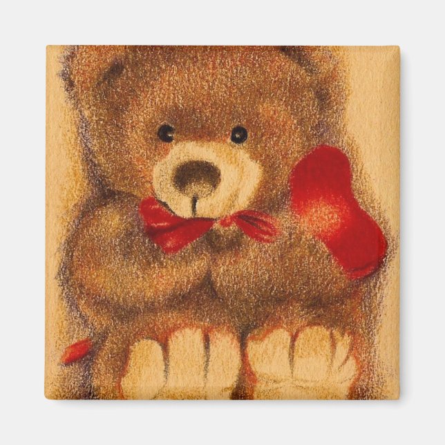 Cherished Teddy Bear Magnet (Front)