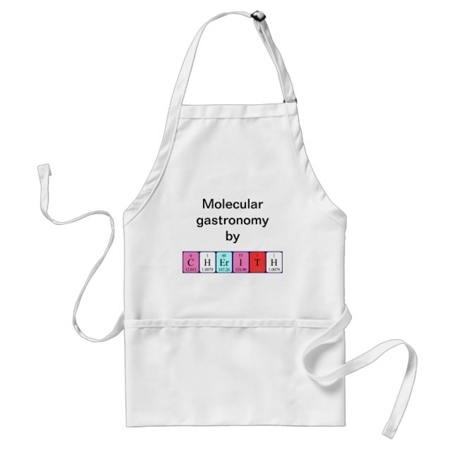 Cherith periodic table name apron (Front)