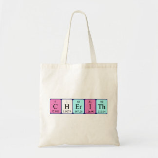 Cherith periodic table name tote bag