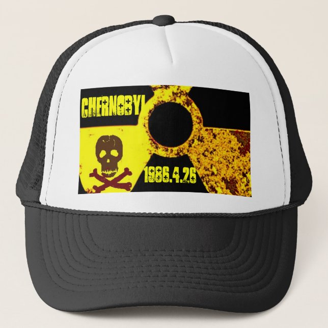 Chernobyl memorial anti nuclear trucker hat (Front)