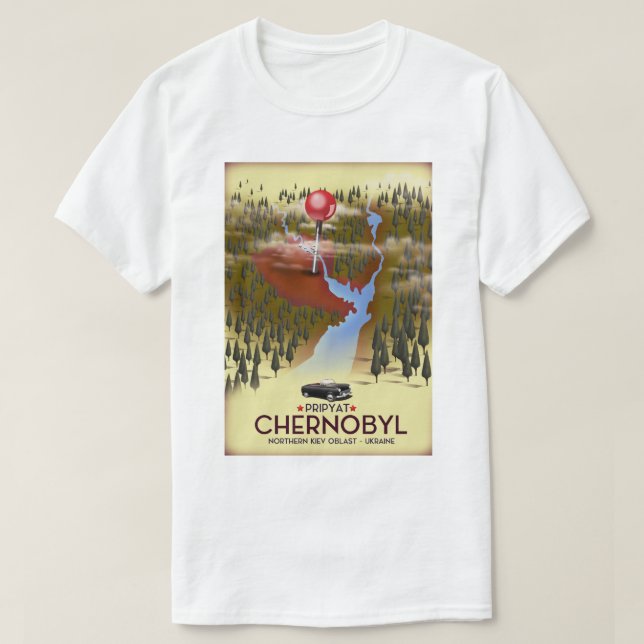 Chernobyl, Pripyat, ukraine Travel print T-Shirt (Design Front)