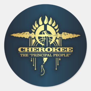 Cherokee 2 classic round sticker