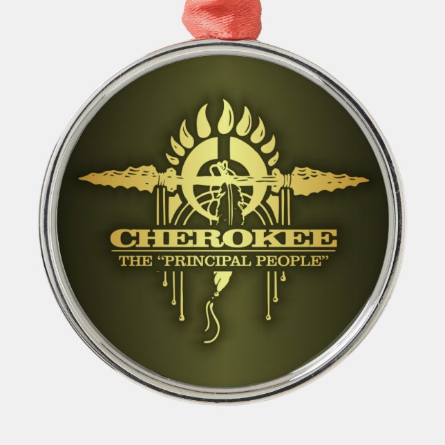 Cherokee 2 metal tree decoration (Front)