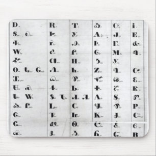 Cherokee Alphabet, Pendelton's 'Lithography' Mouse Mat