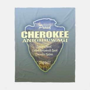 Cherokee (arrowhead) fleece blanket