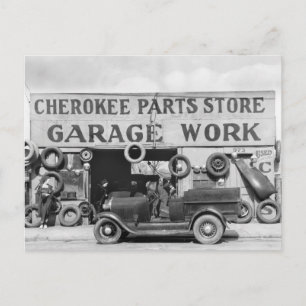 Cherokee Auto Parts: 1936 Postcard