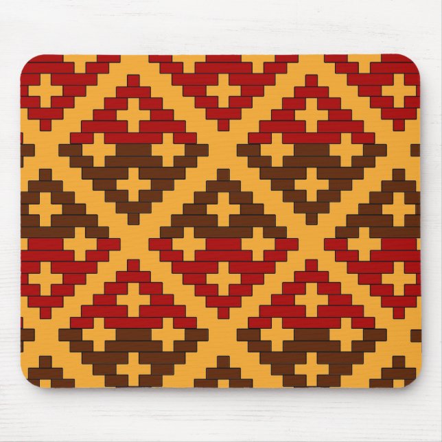 Cherokee Basket Print Mouse Mat (Front)