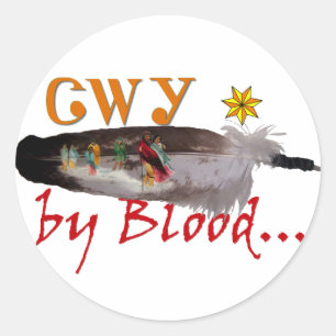 Cherokee by Blood Classic Round Sticker
