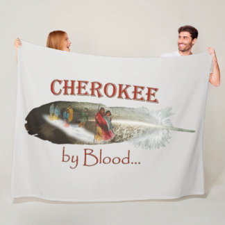 Cherokee by Blood Fleece Blanket