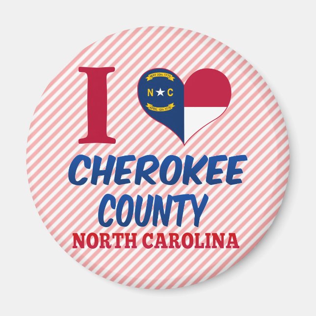 Cherokee County, North Carolina Magnet (Front)