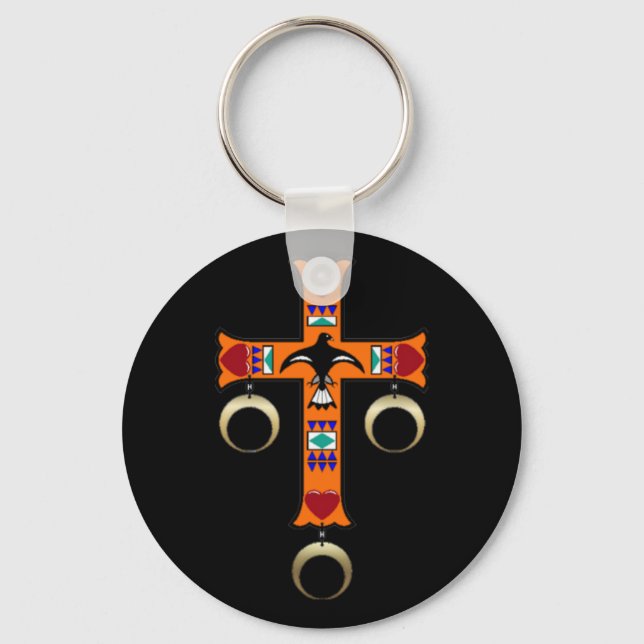 CHEROKEE CROSS KEY RING (Front)