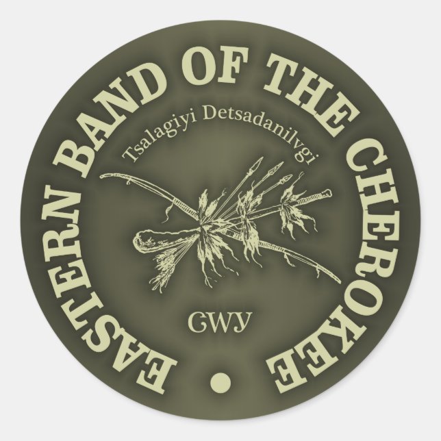 Cherokee (Eastern Band) Classic Round Sticker (Front)