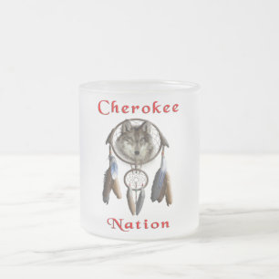 Cherokee Frosted Glass Coffee Mug
