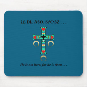 Cherokee he is risen t shirt mouse mat