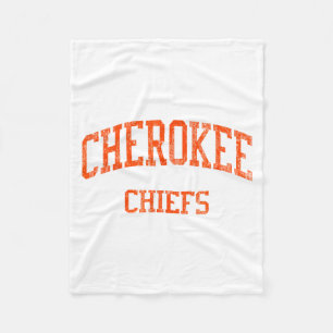 Cherokee High School Hs Marlton Nj Vintage Srts  Fleece Blanket