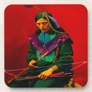 Cherokee Indian Pop Art Coaster