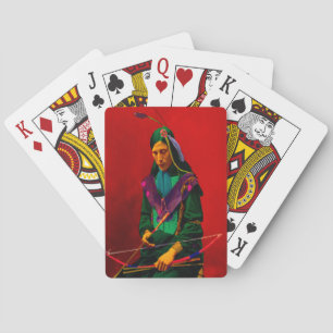 Cherokee Indian Pop Art Playing Cards