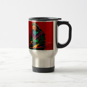 Cherokee Indian Pop Art Travel Mug