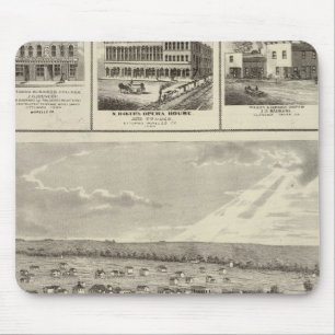 Cherokee, Iowa, 1875 businesses in Centerville Mouse Mat
