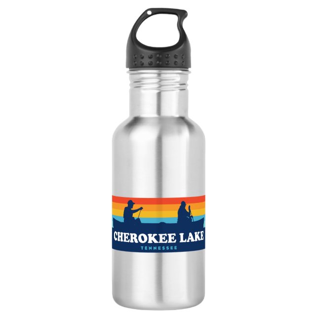 Cherokee Lake Tennessee Canoe 532 Ml Water Bottle (Front)