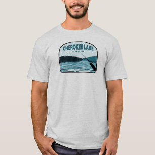 Cherokee Lake Tennessee Fishing Rod T-Shirt