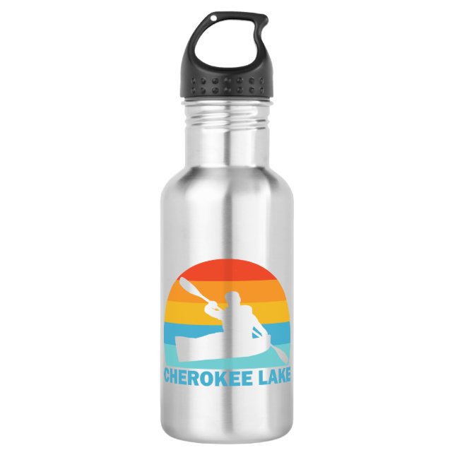 Cherokee Lake Tennessee Kayak 532 Ml Water Bottle (Front)