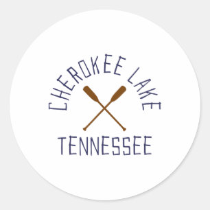 Cherokee Lake Tennessee Outdoors Vintage  Classic Round Sticker